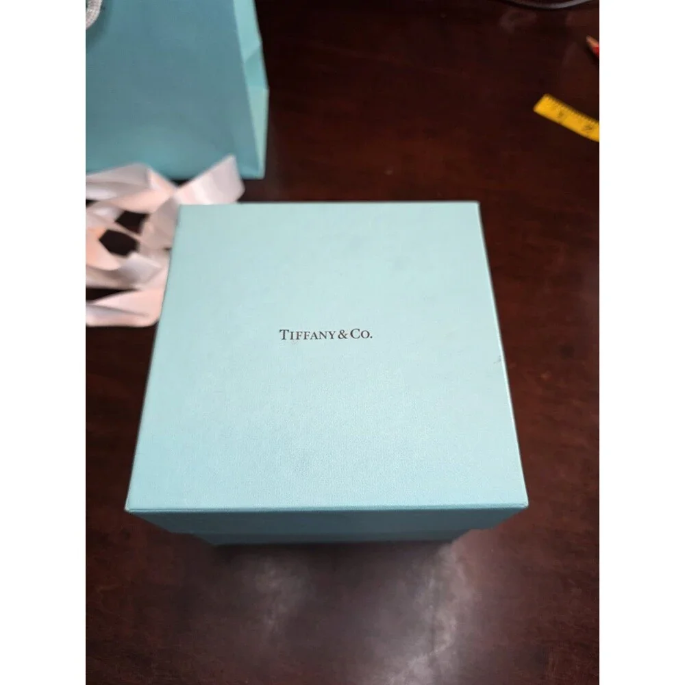 Tiffany & Co Packaging Empty Signature Blue Gift Bag Ribbon & Box USED 3 Piece